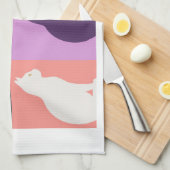 Linge De Cuisine Cat silhouette colorful (Quart Plié)