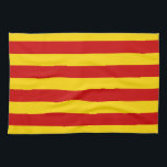 Linge De Cuisine Catalogne - Drapeau et Catalan - La Senyera<br><div class="desc">Serviettes de cuisine : Catalogne & Catalan drapeau "version officielle" = La Senyera - aimez mon pays,  mode,  voyage,  vacances,  patriotes nationaux / fans de sports</div>
