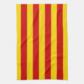 Linge De Cuisine Catalogne - Drapeau et Catalan - La Senyera (Vertical)