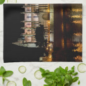 Linge De Cuisine Cathédrale de Palma de Majorque la nuit - Espagne (Plié)