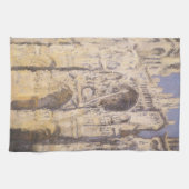 Linge De Cuisine Cathédrale de Rouen, Harmony Blue Gold de Claude M (Horizontal)