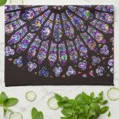 Linge De Cuisine Cathédrale Notre-Dame de Paris Rose (Plié)