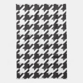 Linge De Cuisine CatsTooth noir et blanc (Vertical)