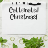 Linge De Cuisine Catteinated Christmas Coffee and Cat Lover Holiday (Plié)