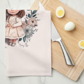 Linge De Cuisine Caution adorable mère et fille (3) (Quart Plié)