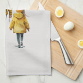 Linge De Cuisine Caution père et fille (3) (Quart Plié)