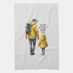 Linge De Cuisine Caution père et fille (3)