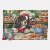 Linge De Cuisine Cavalier King Charles Spaniel Baking Noël (Horizontal)