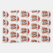 Linge De Cuisine Cavalier King Charles Spaniel Chien race Noël (Horizontal)