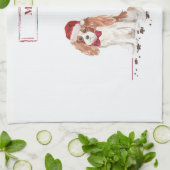Linge De Cuisine Cavalier King Charles Spaniel Funny Christmas Chie (Plié)