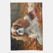 Linge De Cuisine Cavalier King en automne Feuilles automne Inspirat (Vertical)