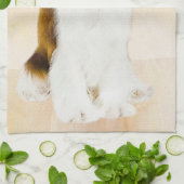 Linge De Cuisine Cavalier Le Roi Charles Spaniel Peinture originale (Plié)