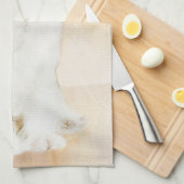 Linge De Cuisine Cavalier Le Roi Charles Spaniel Peinture originale (Quart Plié)