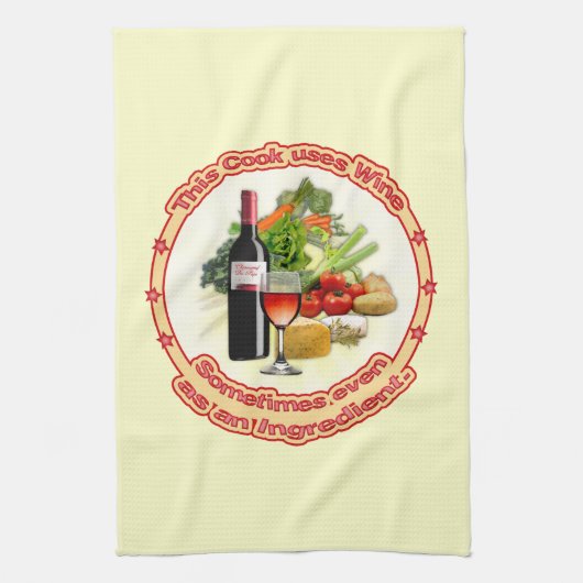 Linge De Cuisine Ce cuisinier utilise du vin (Vertical)