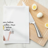 Linge De Cuisine "Ce qui se passe avant le café, reste avant le caf (Quart Plié)