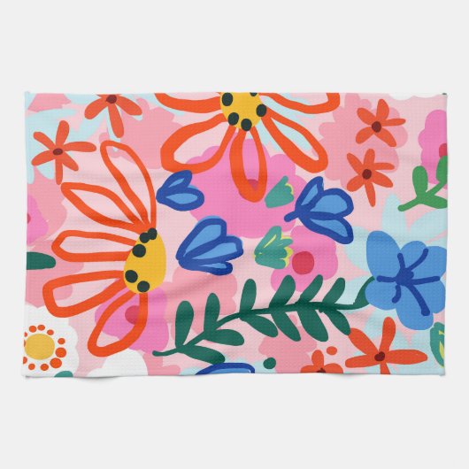 Linge De Cuisine Ce Sentiment Floral D'Été (Horizontal)