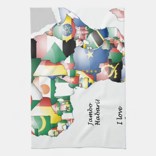 Linge De Cuisine Célébration de l'Afrique dans le design des drapea (Vertical)