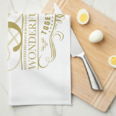 Linge De Cuisine Célébration du 50e anniversaire (Quart Plié)