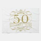 Linge De Cuisine Célébration du 50e anniversaire (Horizontal)