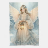 Linge De Cuisine Celestial Winter Angel Lantern of Grace (Vertical)