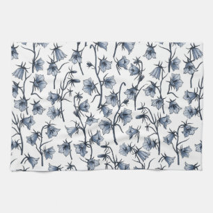 Linge De Cuisine Cellules bleues, Cloches, Bellflowers