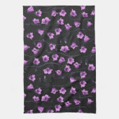 Linge De Cuisine Cellules bleues de minuit, cloches, Bellflowers 2 (Vertical)