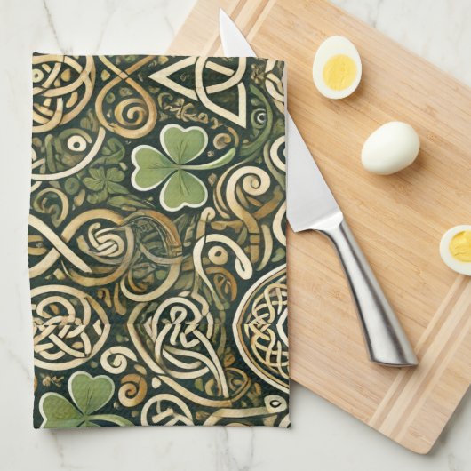 Linge De Cuisine Celtic Bloom (Quart Plié)