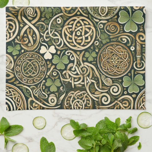 Linge De Cuisine Celtic Bloom (Plié)