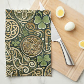 Linge De Cuisine Celtic Bloom (Quart Plié)