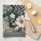 Linge De Cuisine Celtic Clover Floral Charm (Quart Plié)