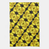 Linge De Cuisine Centre de la jonquille jaune Abstrait Floral (Vertical)