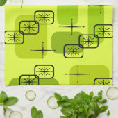 Linge De Cuisine Centre du siècle moderne Spoutnik Chartreuse (Plié)