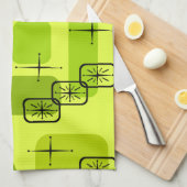 Linge De Cuisine Centre du siècle moderne Spoutnik Chartreuse (Quart Plié)