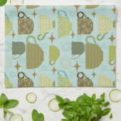 Linge De Cuisine Centre-siècle moderne Turquoise Teacup (Plié)