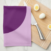 Linge De Cuisine Cercle d'art Abstrait violet rose blanc (Quart Plié)