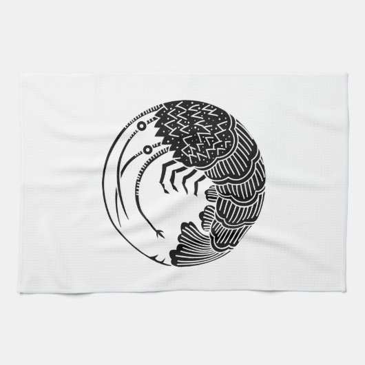 Linge De Cuisine Cercle de langoustine (Horizontal)