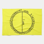 Linge De Cuisine Cercle de pi (Horizontal)