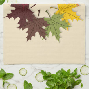 Linge De Cuisine Cercle feuille