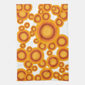 Linge De Cuisine cercle orange pastel (Vertical)