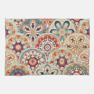 Linge De Cuisine Cercles Abstraits : Papier peint couleur tendance