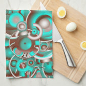 Linge De Cuisine Cercles célestes circulaires Motif (Quart Plié)