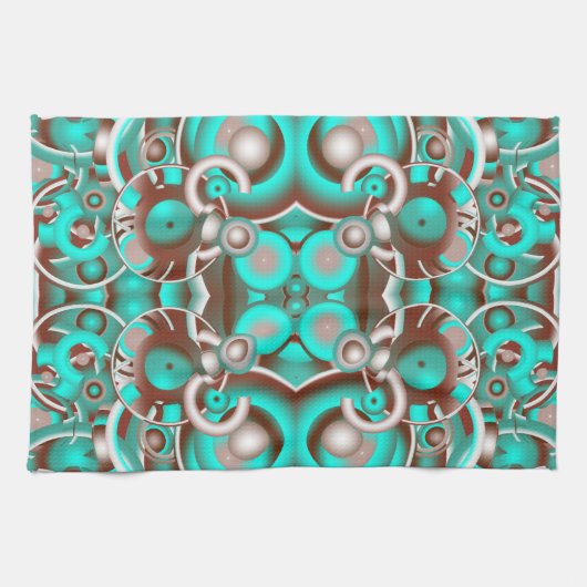 Linge De Cuisine Cercles célestes circulaires Motif (Horizontal)