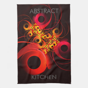 Linge De Cuisine Cercles colorés Motif d'art Abstrait moderne #08