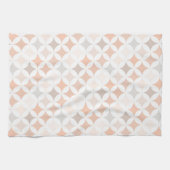 Linge De Cuisine Cercles de diamant géométriques Tan (Horizontal)
