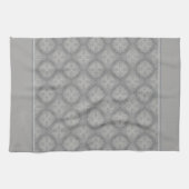 Linge De Cuisine Cercles De Gris (Horizontal)