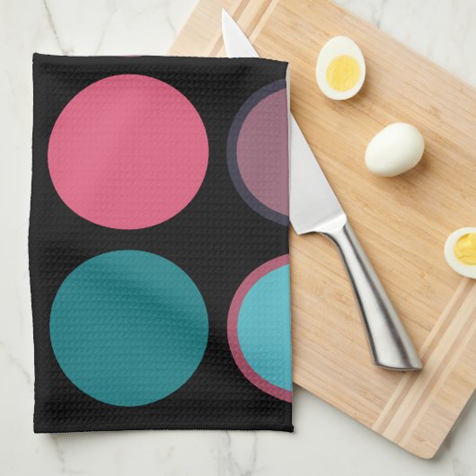 Linge De Cuisine Cercles de l'Horizon 3 (Quart Plié)