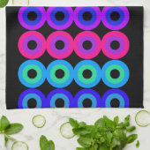 Linge De Cuisine Cercles de néon (Plié)