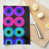 Linge De Cuisine Cercles de néon (Quart Plié)