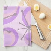 Linge De Cuisine Cercles du milieu du siècle Starburts Lavender (Quart Plié)