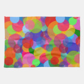 Linge De Cuisine Cercles et points multicolores (Horizontal)
